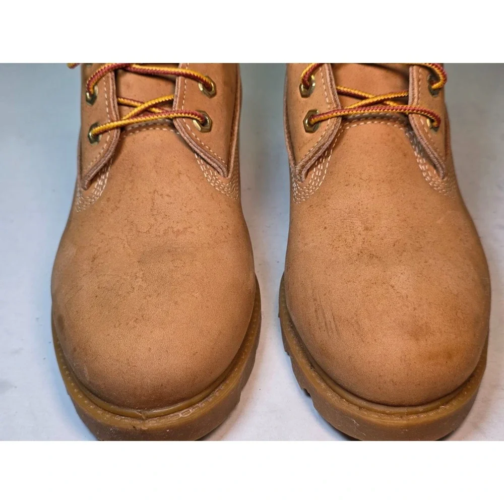 Timberland Men's 6-Inch Premium Waterproof Boots Size 7 M Wheat Nubuck Shoes USA